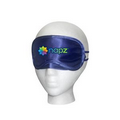 Navy sleep eye mask with multi color print